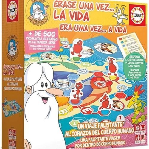 183M - Educa - Érase una Vez La Vida, Juego de Mesa Familiar Educativo con más de 500 Preguntas y respuestas