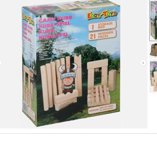 184M - King Kubb Madera Abedul Juego Familia Jardín Ajedrez Estrategia