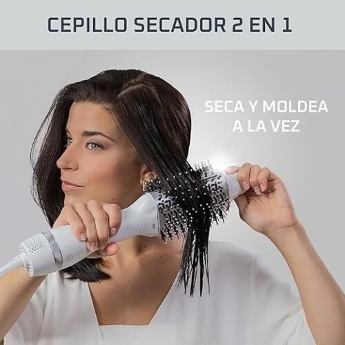 197C - Rowenta Cepillo Volumizer - Cepillo de Aire ovalado movimiento giratorio automático