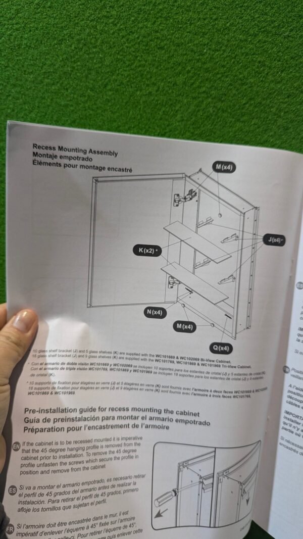 255M - Armario de aluminio ovalado de 1 puerta, 53,5 x 78,5 cm