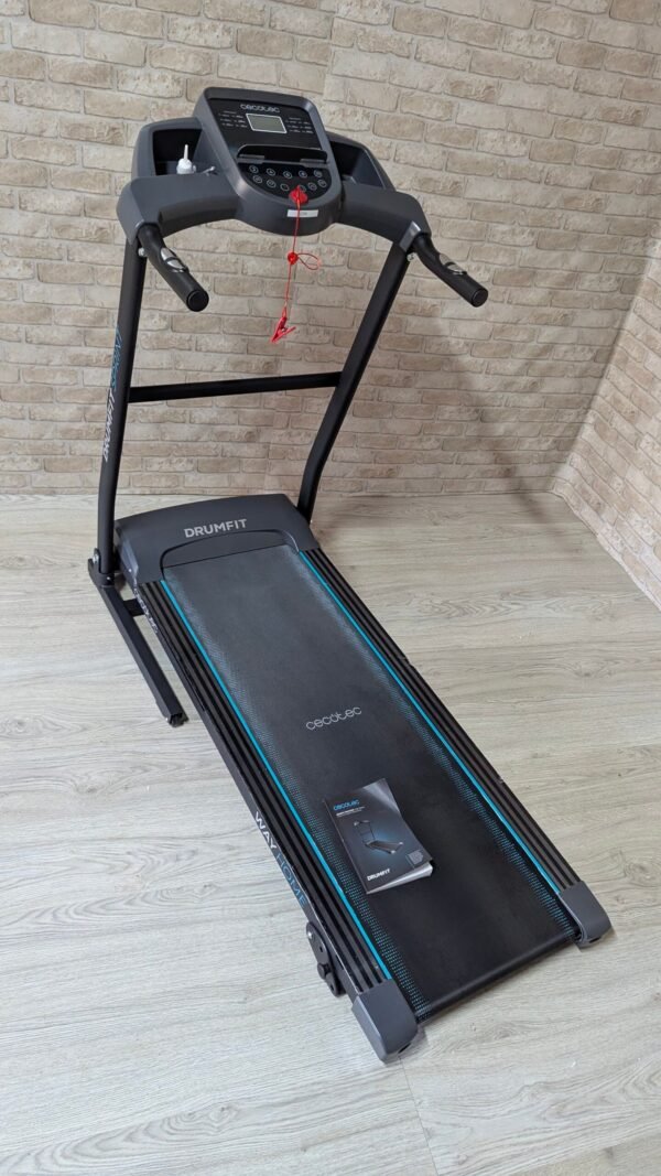 25N - Cecotec Cinta de Correr Plegable DrumFit WayHome 1500 Sprint. 1100 W, De 1 a 15 Km/h. 12 Programas