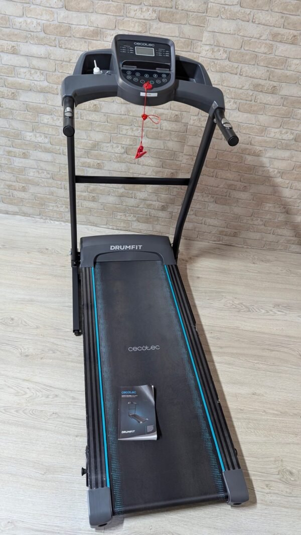 25N - Cecotec Cinta de Correr Plegable DrumFit WayHome 1500 Sprint. 1100 W, De 1 a 15 Km/h. 12 Programas