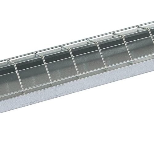 273M - Alimentador galvanizado para gallinas 100 x 10 cm