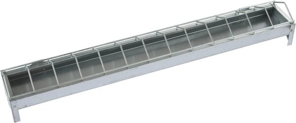 273M - Alimentador galvanizado para gallinas 100 x 10 cm