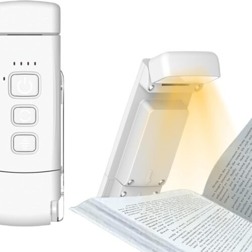 299M - Lámpara de lectura con pinza para libros, recargable por USB