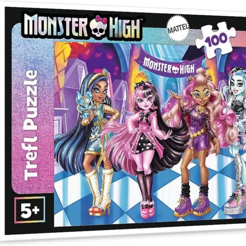 2M - Trefl Monster High Amigos terroríficos Puzle de 100 Piezas