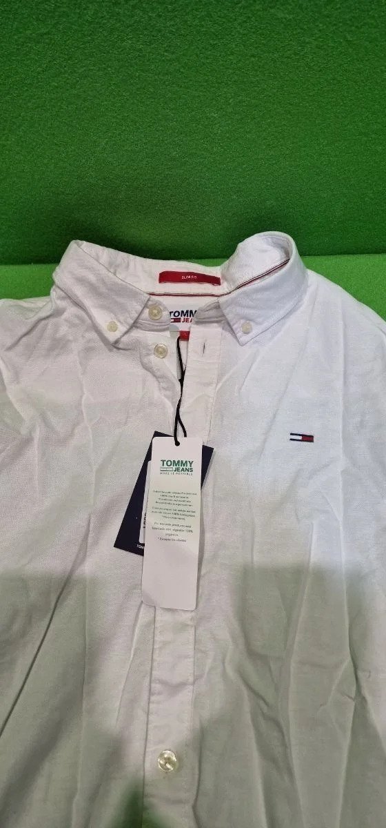 336D - Tommy Jeans Original Stretch Camisa Talla L
