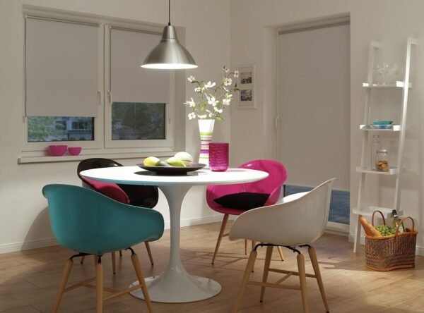 431M - Estor enrollable térmico Deco Company, blanco, 55 x 150 cm