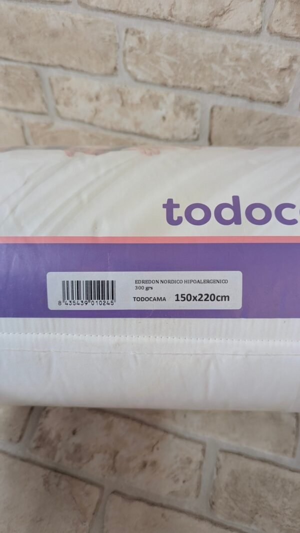 452M - Todocama - Edredón/Relleno nórdico de Fibra antiácaros, otoño-Invierno, 300gr/m²