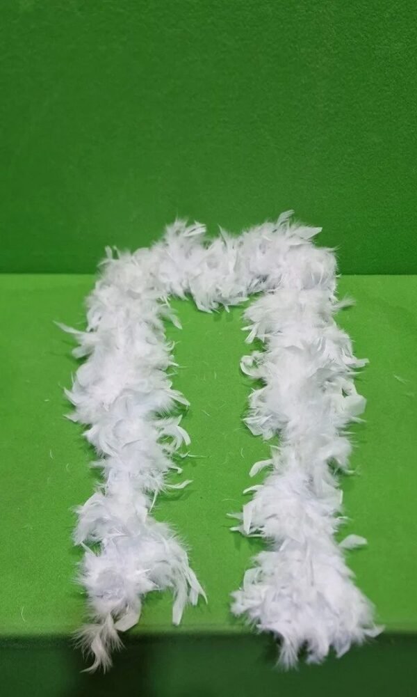 49PAL - Boa de plumas blancas