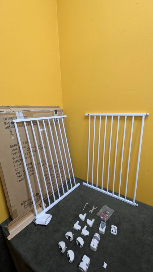 582E - Safety 1st Wallfix Barrera de seguridad extensible para escaleras