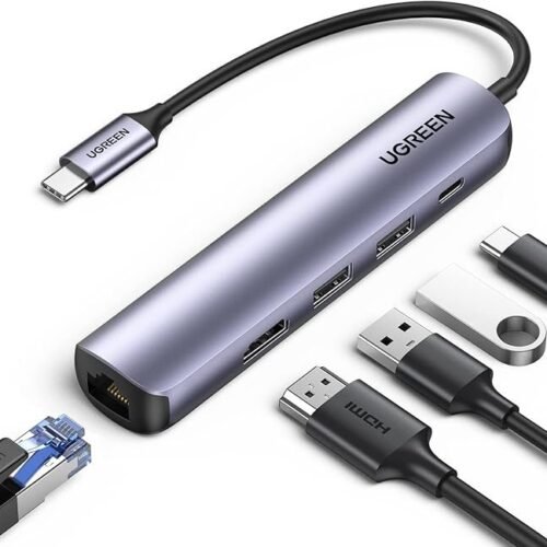 634I - UGREEN Hub USB C HDMI 4K 5 En 1 Adaptador Tipo C