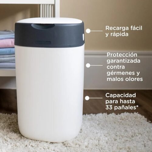 636C - Tommee Tippee - Contenedor Para Pañales, 3 Recambios