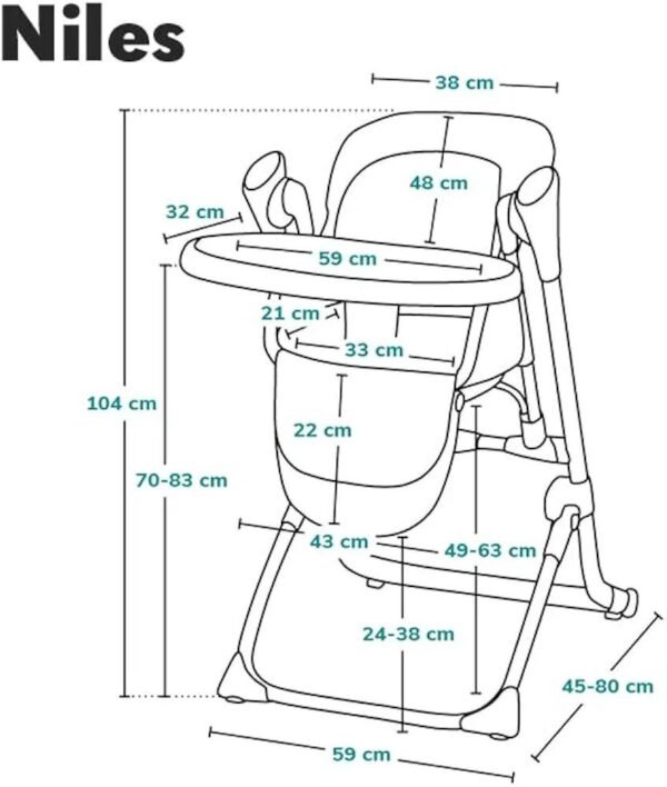 63E - LIONELO Niles 2 en 1 trona plegable NO FUNCIONA LA FORMA AUTOMÁTICA