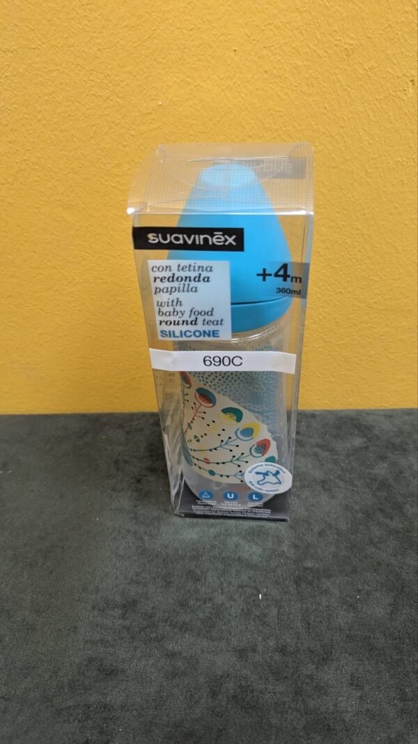 690C - Suavinex Biberón Tetina Flujo Denso Silicona +4 Meses