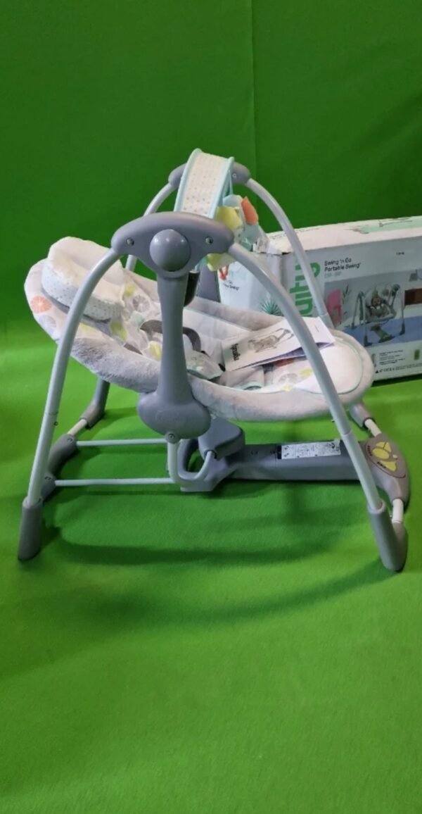 73Pal. - Ingenuity, Columpio Compacto Plegable Hugs & Hoots, hasta 9 kg