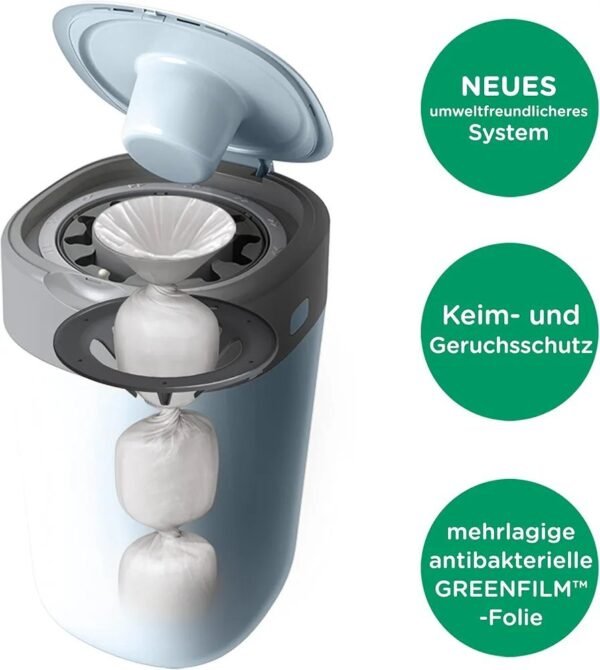 817E - Contenedor Twist & Click Verde, 2 Recambios