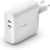 352J - Belkin cargador de pared USB-PD GaN doble de 68 W