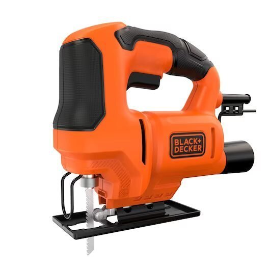 BES602-QS - BLACK+DECKER Sierra de calar con cable 400W, 3000 cpm, carrera de 18 mm, corte en bisel ±45° BES602-QS