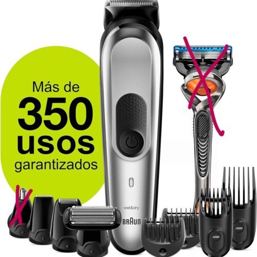 193E - Braun Recortadora de barba, corporal y cortapelos Falta 2 accesorios
