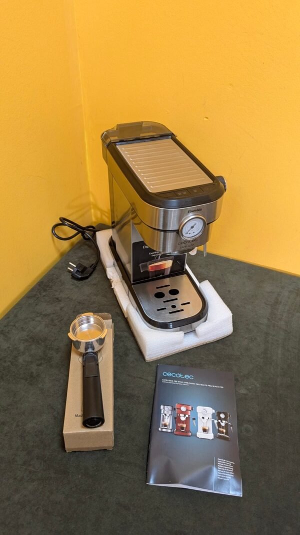 526L - Cecotec Cafetera para Espressos y Cappuccino Cafelizzia 790 Steel Pro con tara