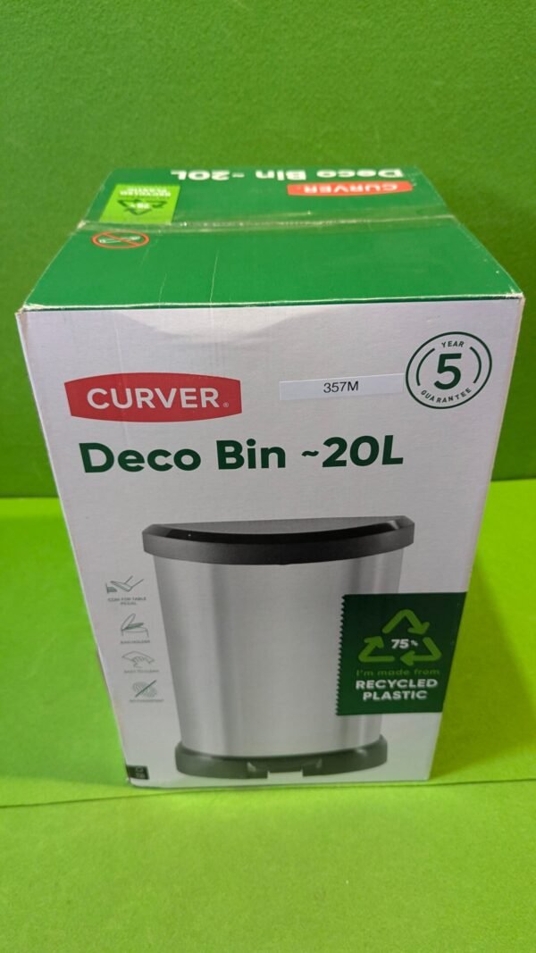 357M - Curver Cubo de basura con pedal 20L