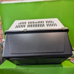 66M - Ferplast Transportín para Perros de Talla Grande Atlas 70 Professional, Comedero y Accesorios incluidos, Puerta de Acero plastificado, Rejillas de ventilación, 68,5 x 101 x h 75,5 cm Gris