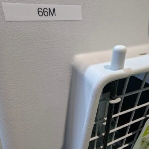 66M - Ferplast Transportín para Perros de Talla Grande Atlas 70 Professional, Comedero y Accesorios incluidos, Puerta de Acero plastificado, Rejillas de ventilación, 68,5 x 101 x h 75,5 cm Gris