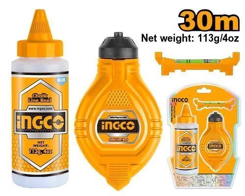 hclr0130-set-tiralineas-30m-azulete-nivel-ingco-kit-de-marcaje-profesional-hclr0130-compraconcabeza-com-2 HCLR0130 - Set Tiralíneas 30m + Azulete + Nivel INGCO - Kit de Marcaje Profesional HCLR0130