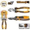 HHLDCP28160 - Alicate de Corte Diagonal Profesional INGCO 160mm (6") - 30% Más de Fuerza - Acero CR-V