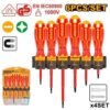 HKISD0608 - Set de 6 Destornilladores Electricista Aislados 1000V INGCO - Certificado VDE