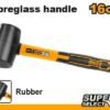 HRUH8816 - Maza de Goma Profesional INGCO 450g (16oz) - Mango de Fibra de Vidrio Antivibración