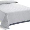518AA - Martina Home Foulard Multiusos Espiga 180X260 Cm Crudo/Gris