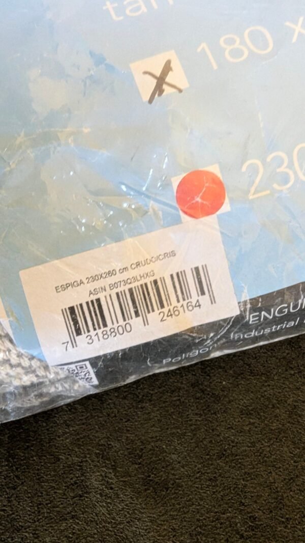 518AA - Martina Home Foulard Multiusos Espiga 180X260 Cm Crudo/Gris