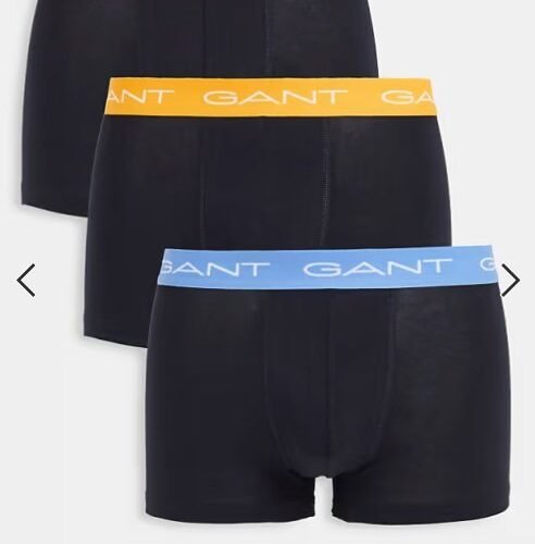301D - Pack de 3 calzoncillos negros GANT