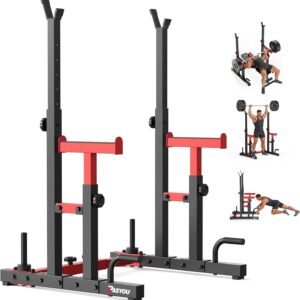 PASYOU Soporte Para Sentadillas Ajustable Máx. 250 KG