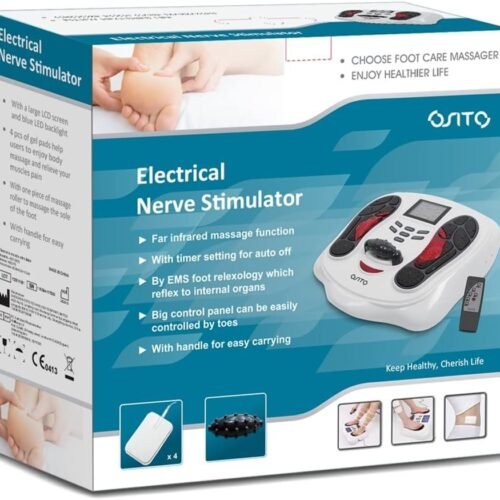 39PAL - SITO Masajeador de Pies TENS+EMS Doble Estimulación Promover la Circulación de Sangre