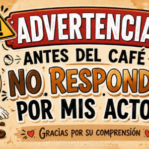 Taza Advertencia Antes del Café No Respondo por Mis Actos