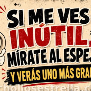 Taza “Si me ves inútil, mírate al espejo”