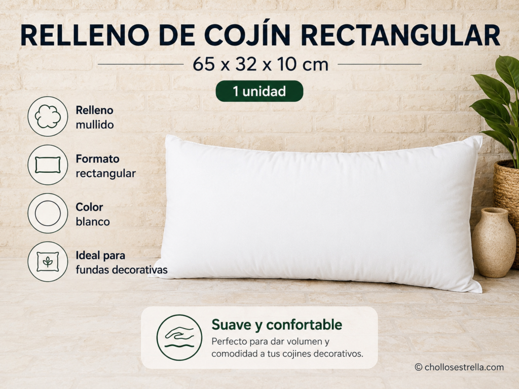 473M - Relleno de cojín rectangular