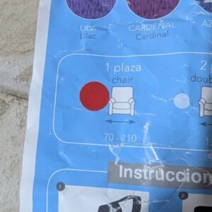 478M - Funda elástica para sillón 1 plaza Emilia color antracita 70–110 cm