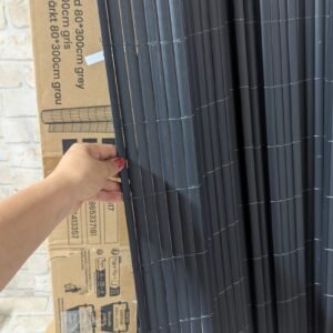 493M - Cañizo Ocultación PVC Doble Cara 80 x 300 cm con Puente Reforzado