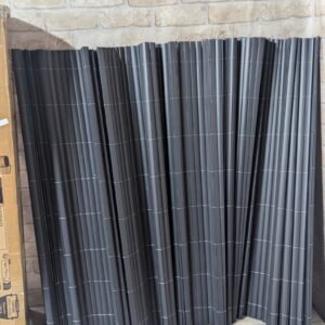 493M - Cañizo Ocultación PVC Doble Cara 80 x 300 cm con Puente Reforzado