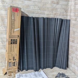 493M - Cañizo Ocultación PVC Doble Cara 80 x 300 cm con Puente Reforzado