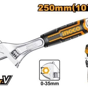 HADW131108 - Llave Inglesa Ajustable Profesional INGCO 250mm (10") - Acero Cr-V - Apertura 0-24mm