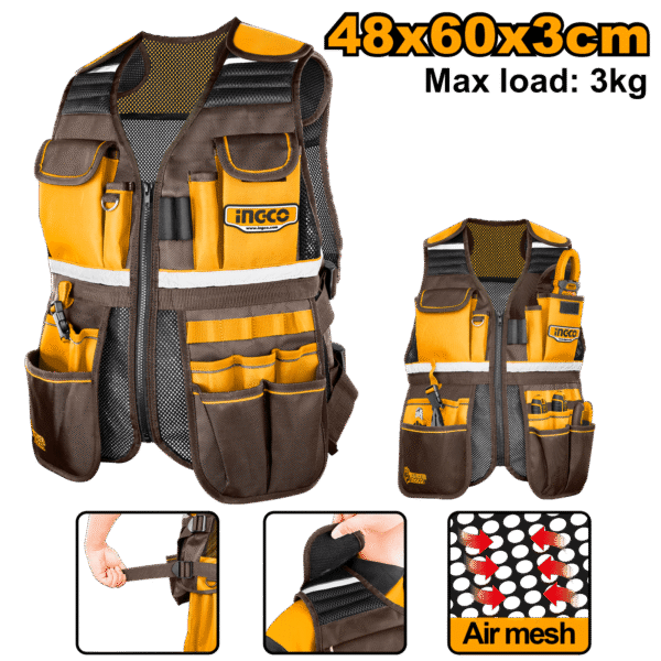 Chaleco portaherramientas INGCO HTVT09028