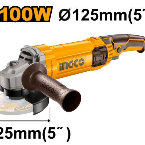 Amoladora 1100W, disco 125mm, marca Ingco.