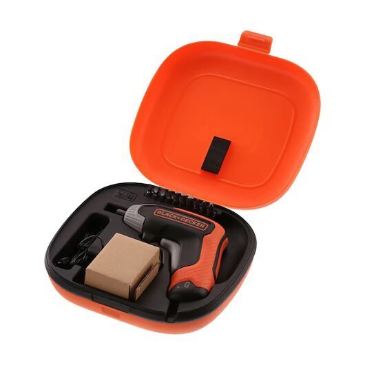 BLACK+DECKER Atornillador a Batería 3.6V, Batería de litio 1.5Ah, Carga Rápida, 5.5Nm de Torque BCF611CK