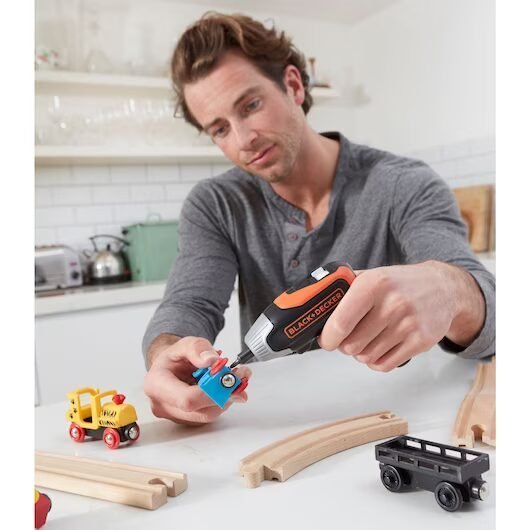 BLACK+DECKER Atornillador a Batería 3.6V, Batería de litio 1.5Ah, Carga Rápida, 5.5Nm de Torque BCF611CK