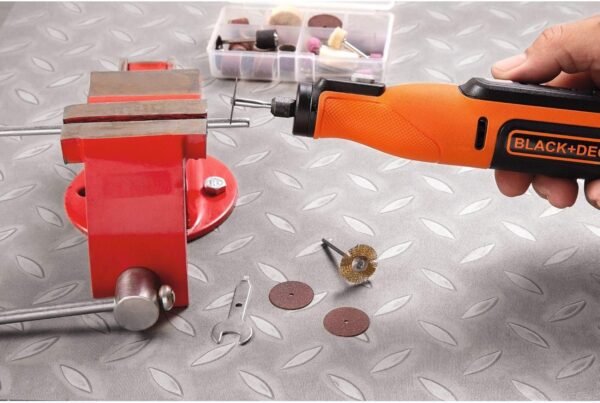 BLACK+DECKER BCRT8I, Multi-Herramienta Rotativa 7.2 V con 53 Accesorios